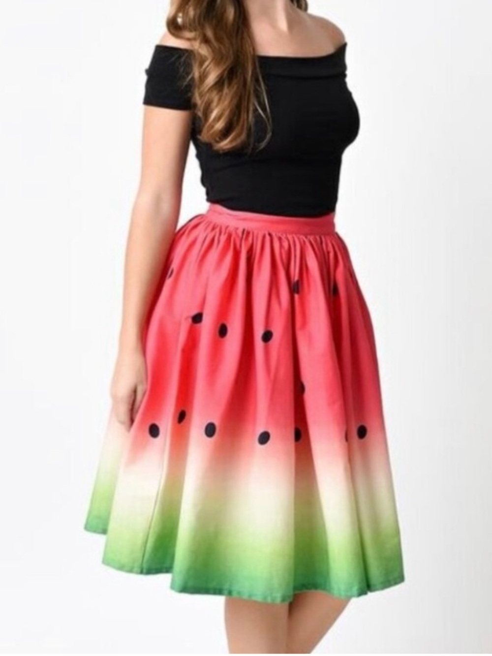 Unique Vintage Watermelon Skirt Sz S